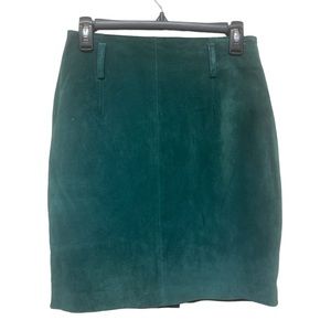 Women’s 9/10 Express Genuine Suede Leather Skirt